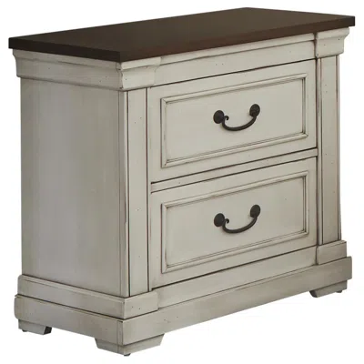 Coaster Co. Of America Hillcrest 2-drawer Nightstand Dark Rum And White