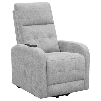 Coaster Co. Of America Howie Upholstered Power Lift Massage Chair Grey
