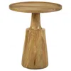 Coaster Co. Of America Ixia Round Solid Mango Wood Accent Side Table Natural In Brown