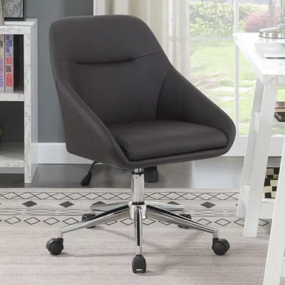 Coaster Co. Of America Jackman Upholstered Office Chair With Casters In Brown