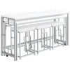 Coaster Co. Of America Jackson 5-piece Multipurpose Counter Height Table Set White