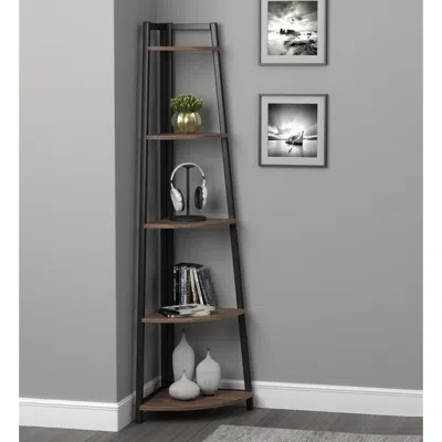 Coaster Co. Of America Jacksonville 5-tier Corner Bookcase Aged Walnut