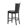 Coaster Co. Of America Jaden Upholstered Counter Height Stools Black And Espresso (set Of 2)