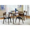 Coaster Co. Of America Jedda Upholstered Dining Chairs Dark Walnut And Black (set Of 2)