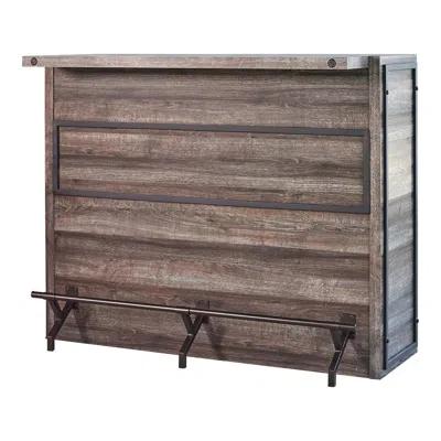 Coaster Co. Of America Joe 5-shelf Bar Unit Aged Oak In Gray
