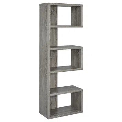 Coaster Co. Of America Joey 5-tier Bookcase Weathered Grey In Gray