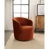 Coaster Co. Of America Joyce Sloped Arms Swivel Chair Burnt Orange