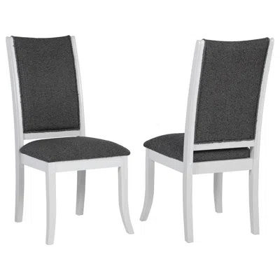 Coaster Co. Of America Judd Upholstered Dining Side Chair Pearl White (set Of 2)