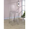 Coaster Co. Of America Juelia Bar Stools Chrome And Clear Acrylic (set Of 2)