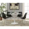 Coaster Co. Of America Juniper Armless Dining Chairs Black And Chrome (set Of 2)