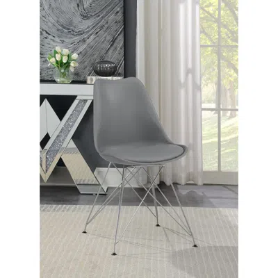 Coaster Co. Of America Juniper Upholstered Side Chairs Grey (set Of 2) In Gray