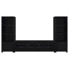 Coaster Co. Of America Jupiter 3-piece Entertainment Center 79-inch Tv Stand Black