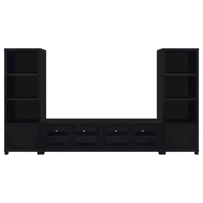Coaster Co. Of America Jupiter 3-piece Entertainment Center 79-inch Tv Stand Black