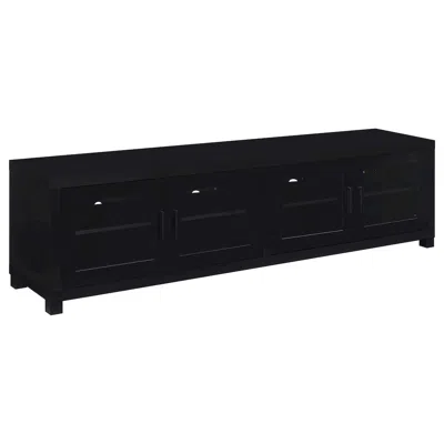 Coaster Co. Of America Jupiter 4-door Engineered Wood 79-inch Tv Stand Black