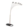 Coaster Co. Of America Kayd 5-light Floor Lamp With Curvy Dome Shades Chrome And Black