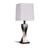Coaster Co. Of America Keene Square Shade Table Lamps White And Antique Silver (set Of 2)