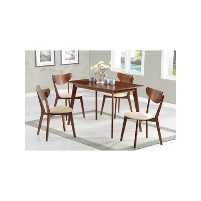 Coaster Co. Of America Kersey 5-piece Rectangular Dining Table Set Chestnut
