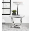Coaster Co. Of America Kerwin U-base Square End Table White And Chrome
