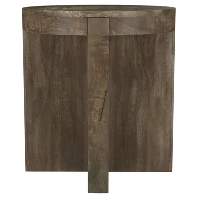 Coaster Co. Of America Kinkaid Round Solid Mango Wood End Table Brown