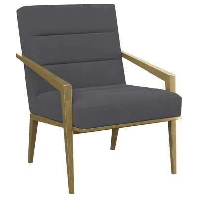 Coaster Co. Of America Kirra Upholstered Metal Arm Accent Chair Dark Grey