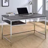Coaster Co. Of America Kravitz Rectangular Writing Desk Weathered Grey And Chrome