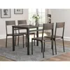 Coaster Co. Of America Lana 5-piece Rectangular Dining Table Set Dark Brown And Matte Black