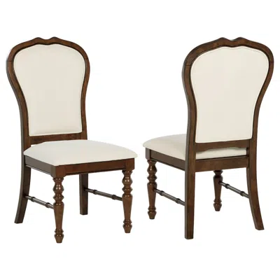 Coaster Co. Of America Landon Upholstered Dining Side Chair Rich Brown (set Of 2)