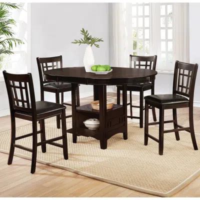 Coaster Co. Of America Lavon 5-piece Oval Counter Height Dining Set Espresso
