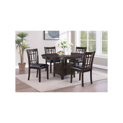 Coaster Co. Of America Lavon 5-piece Oval Extension Leaf Dining Set Espresso