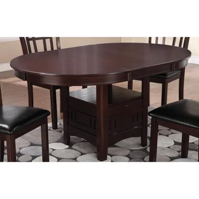 Coaster Co. Of America Lavon Dining Table With Storage Espresso In Brown
