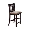 Coaster Co. Of America Lavon Lattice Back Counter Stools Tan And Espresso (set Of 2)