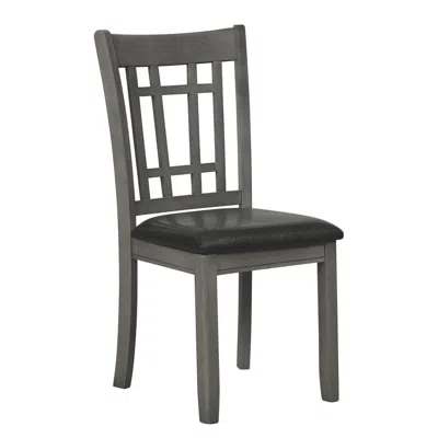 Coaster Co. Of America Lavon Padded Dining Side Chairs Medium Grey And Black (set Of 2)