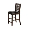 Coaster Co. Of America Lavon Upholstered Counter Height Stools Black And Espresso (set Of 2)