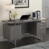 Coaster Co. Of America Lawtey Floating Top Office Desk Weathered Grey
