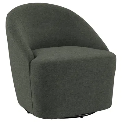 Coaster Co. Of America Leon Upholstered Barrel Accent Swivel Chair Hunter Green