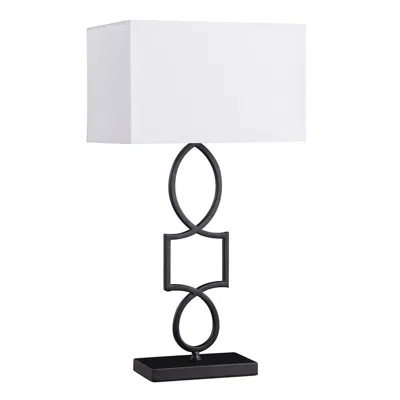 Coaster Co. Of America Leorio Rectangular Shade Table Lamp White And Black