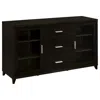 Coaster Co. Of America Lewes 4-piece 60" Tv Entertainment Center Cappuccino In Black
