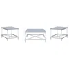 Coaster Co. Of America Lindley 3-piece Square Coffee And End Table Set Chrome