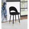 Coaster Co. Of America Lindsey Arched Back Upholstered Counter Height Stools Black (set Of 2)