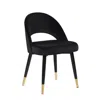 Coaster Co. Of America Lindsey Arched Back Upholstered Side Chairs Black (set Of 2)