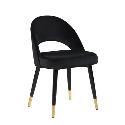 Coaster Co. Of America Lindsey Arched Back Upholstered Side Chairs Black (set Of 2)