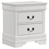 Coaster Co. Of America Louis Philippe 2-drawer Nightstand Bedside Table White In White