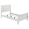 Coaster Co. Of America Louis Philippe 47-inch Twin Sleigh Panel Bed White In White