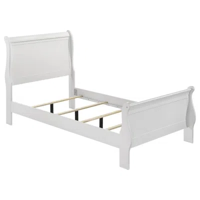 Coaster Co. Of America Louis Philippe 47-inch Twin Sleigh Panel Bed White