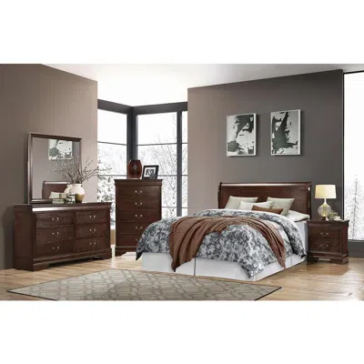 Coaster Co. Of America Louis Philippe Full Panel Sleigh Bed Cappuccino