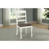 Coaster Co. Of America Madelyn Ladder Back Side Chairs Dark Cocoa And Coastal White (set Of 2)