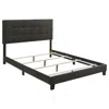 Coaster Co. Of America Mapes Upholstered Queen Panel Bed Charcoal In Gray