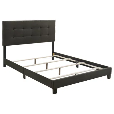 Coaster Co. Of America Mapes Upholstered Full Panel Bed Charcoal