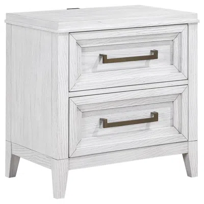 Coaster Co. Of America Marielle 2-drawer Nightstand Bedside Table Distressed White