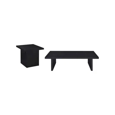 Coaster Co. Of America Max 2-piece Rectangular Coffee And End Table Set Black